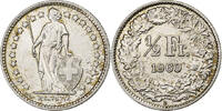 Switzerland 1/2 Franc Bern, Silver, KM:23 -