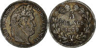 France 5 Francs Coin, Louis-Philippe, Bordeaux, Silver -