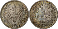 GERMANY - EMPIRE 1/2 Mark Berlin, Silver, KM:17 -