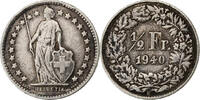 Switzerland 1/2 Franc Bern, Silver, KM:23 -