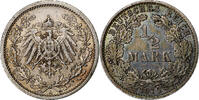 GERMANY - EMPIRE 1/2 Mark Berlin, Silver, KM:17 -