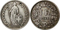 Switzerland Franc Coin, Bern, Silver, KM:24 -