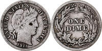 United States Dime Barber Dime, U.S. Mint, Philadelphia -