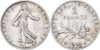France 2 Francs Semeuse, Paris, Silver, KM:845.1, Gadoury:532 -