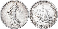 France Franc Semeuse, Paris, Silver, KM:844.1, Gadoury:467 -