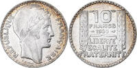 France 10 Francs Coin, Turin, Paris, Silver, KM:878 -
