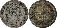 France 5 Francs Coin, Louis-Philippe, Lille, Silver -