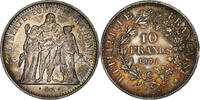 France 10 Francs Hercule, Paris, Silver, KM:932 -