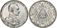 German States 3 Mark PRUSSIA, Wilhelm II, Berlin, Silver -