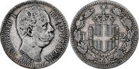 Italy 2 Lire Coin, Umberto I, Rome, Silver, KM:23 -