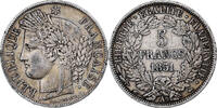 France 5 Francs Coin, Cérès, Paris, Silver, KM:761.1 -