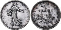 France Franc Coin, Semeuse, Silver, KM:844.1, Gadoury:467 -