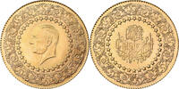 Turkey 100 Kurush Mustafa Kemal Atatürk, Gold, KM:872 -
