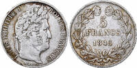 France 5 Francs Louis-Philippe, Lille, Silver, Gadoury:678a -