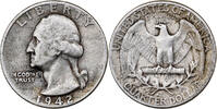 United States Quarter Coin, Washington, Philadelphia, Silver -