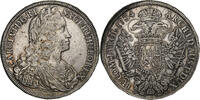 Austria 1 Thaler Karl VI, Vienne, Silver, KM:816 -