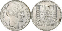 France 10 Francs Turin, Paris, Silver, Gadoury:801, KM:878 -