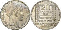 France 20 Francs Coin, Turin, Paris, Silver, KM:879 -