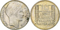 France 10 Francs Coin, Turin, Paris, Silver, KM:878 -