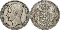 Belgium 5 Francs, 5 Frank Leopold I, Silver, KM:17 -