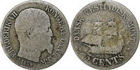 Danish West Indies 5 Cents Coin, Frederik VII, Copenhagen -