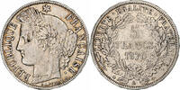 France 5 Francs Cérès, Paris, Silver, KM:818.1, Gadoury:742 -