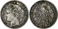 France 50 Centimes Cérès, Paris, Silver, Gadoury:419a -