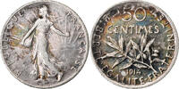 France 50 Centimes Semeuse, Paris, Silver, KM:854 -