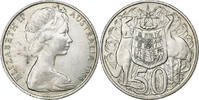 Australia 50 Cents Coin, Elizabeth II, AU(55-58), Silver, KM:67 -