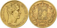 France 40 Francs FRANCE, Charles X, Paris, KM #721.1, Gold, Gadoury.. -