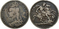Great Britain Crown Victoria, London, Silver, KM:765 -