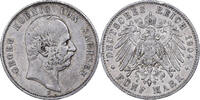 German States 5 Mark Coin, SAXONY-ALBERTINE, Georg, Muldenhütten -
