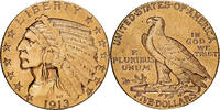 United States $5, Half Eagle Indian Head, U.S. Mint, Gold -
