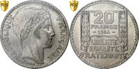 France 20 Francs Turin, Paris, Silver, PCGS, MS(64), Le Franc:F.400 -