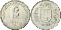 Switzerland 5 Francs Bern, Silver, KM:40 -