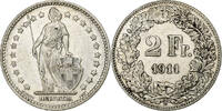 Switzerland 2 Francs Bern, Silver, KM:21 -
