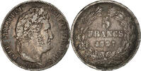 France 5 Francs Louis-Philippe, Paris, Silver -