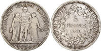 France 5 Francs Hercule, Lyon, Silver, KM:756.3 -