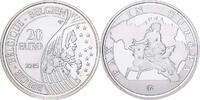 Belgium 20 Euro F15, Silver, KM:350 -