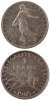 France Franc Coin, Semeuse, Paris, Silver, Gadoury:467 -