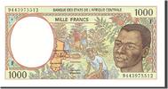 Central African States 1000 Francs Banknote, Undated, KM:302Fb -