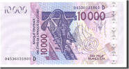 West African States 10,000 Francs Banknote, Undated, KM:118Aa -