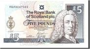 Scotland 5 Pounds Banknote, 2004-05-14, KM:363 -