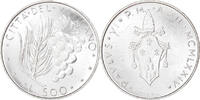 Vatican 500 Lire Coin, VATICAN CITY, Paul VI, Roma, Silver, KM:123 -