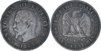 France 2 Centimes Coin, Napoleon III, Napoléon III, Bordeaux -