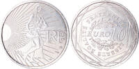 France 10 Euro Semeuse, Silver -