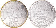 France 10 Euro Paris, ALSACE.FDC, Silver, KM:1870 -