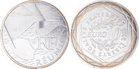 France 10 Euro Réunion, Paris, Silver, KM:1669 -