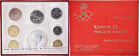Monaco Coffret 10 c. à 50 frs. Rainier III, Set 10 c. - 50 frs., 25th Anniversary of Accession -