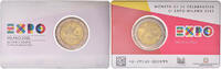 Italy 2 Euro Expo Milan, Rome, BU, Bi-Metallic -
